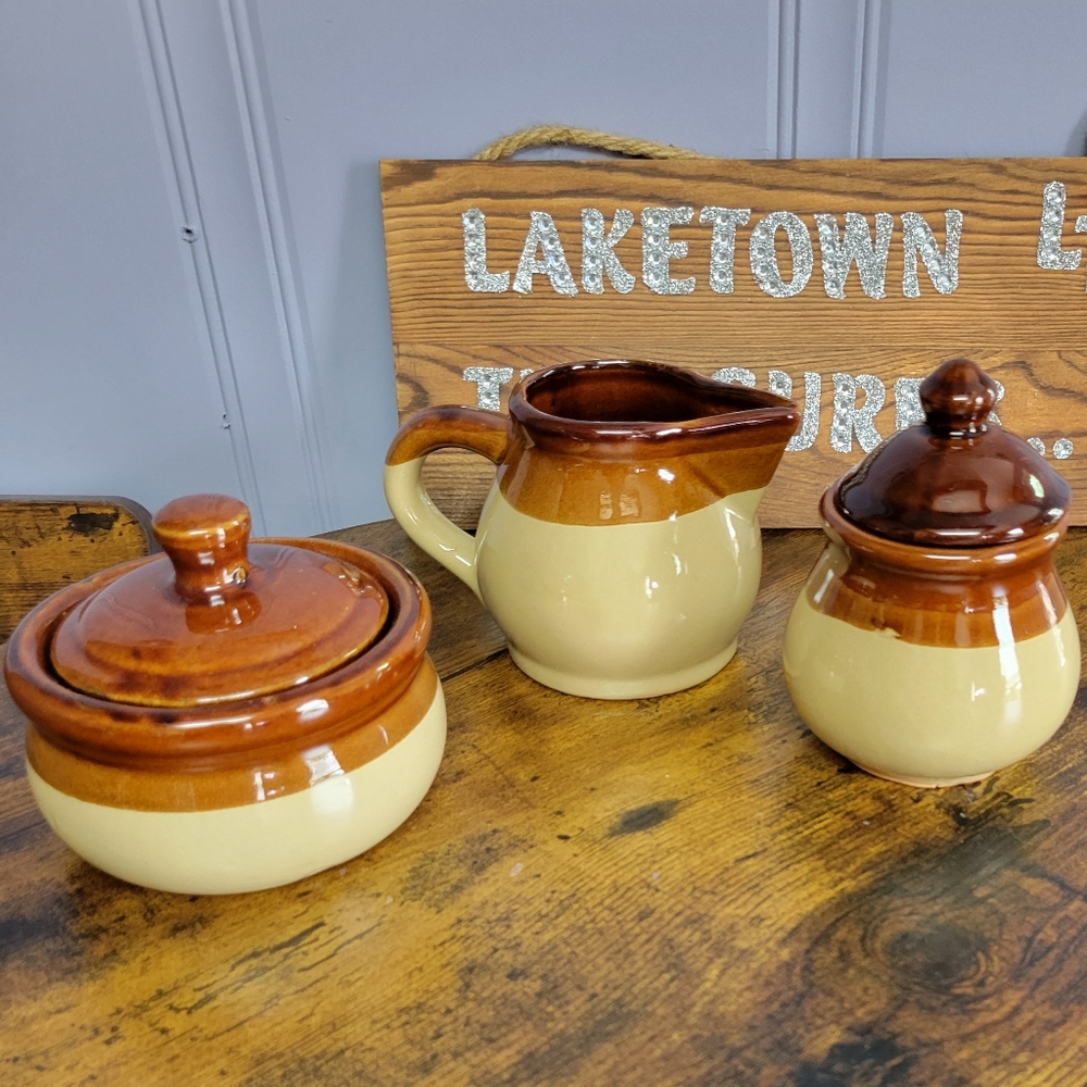 Vintage stoneware crock Kitchen Set